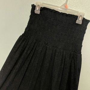 Dark patterned flowy midi dress